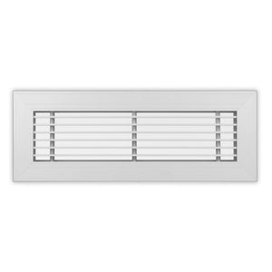 LSW-1/2-20 Series - Aluminum Linear Sidewall Grille For 5" Wide Opening 1/2" Bar Centers - 20° - No Damper