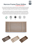 Linear Core Wood Grille - VX10-A Frame (Narrow Frame)