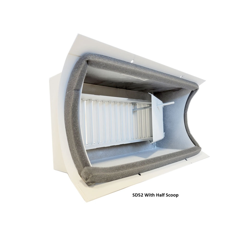 Spiral Pipe Diffuser with Transition Box SD52-30X12G - Registers-Direct