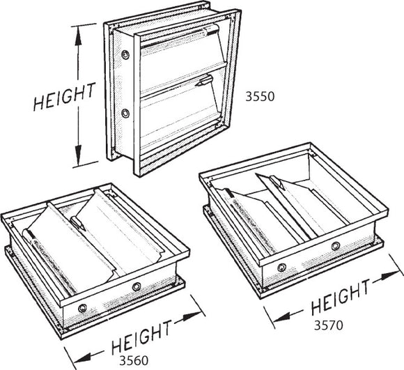 Round Backdraft Damper 3580-8