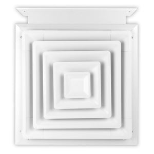 425 Series Step Down 4-Way Swamp Cooler Directional Diffuser With Slide In Damper