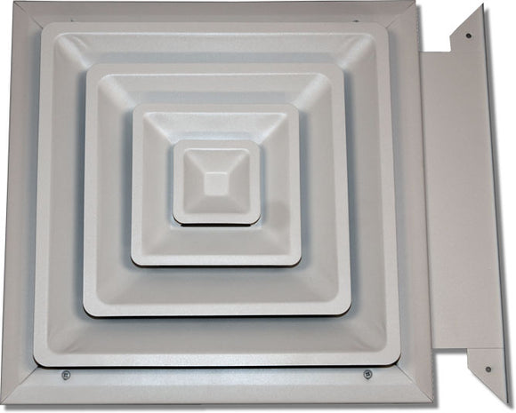 Step Down Diffuser with Slide-in Damper 425-18X18