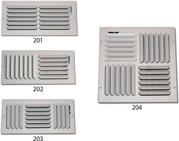 Ceiling Curved Blade Diffuser 202HV-12X12