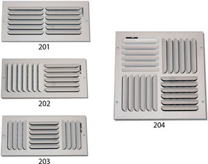 Ceiling Curved Blade Diffuser 202V-12X12
