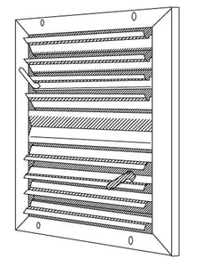 High-Velocity Multi-Louver Flush Diffuser 450-8X8