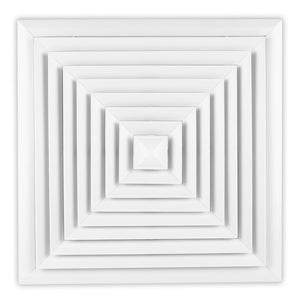 DVD T Series Full Size Steel Directional Diffuser For 24 x 24 T-Bar Lay-in