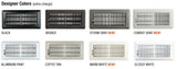 RS34 Radius Flush Mount Double Deflection Spiral Diffuser - 12 x 6