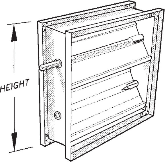 Parallel Blade Volume Damper 3000P-28X28